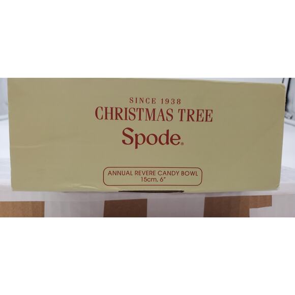 Spode Christmas Tree 2014 Annual Revere Candy Bowl 6 inches PRE-OWNED IOB - Picture 3 of 10